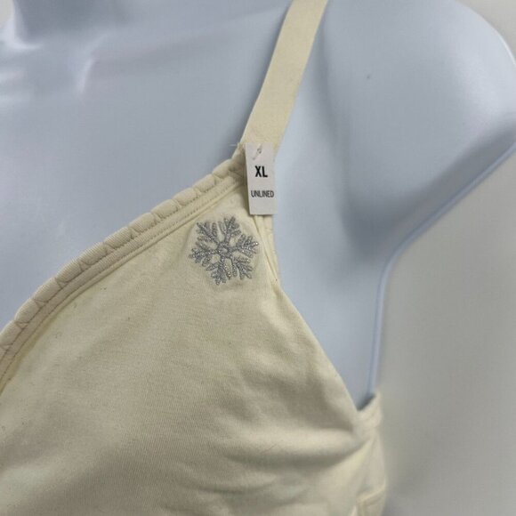 PINK Victoria's Secret XL Powder Puff Bralette Snowflake Pom Pom Triangle - Picture 4 of 13